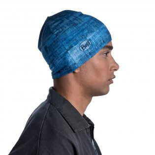 Шапка для бега Buff Microfiber Reversible Hat Synaes синяя - 3