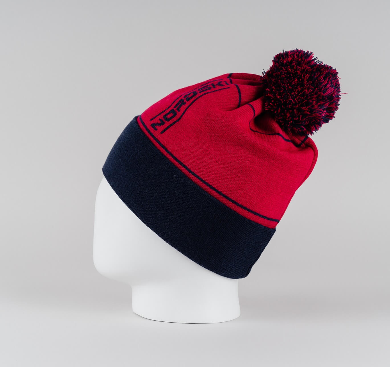 Вязаная шапка с ветрозащитой Nordski Arctic WS raspberry - 4