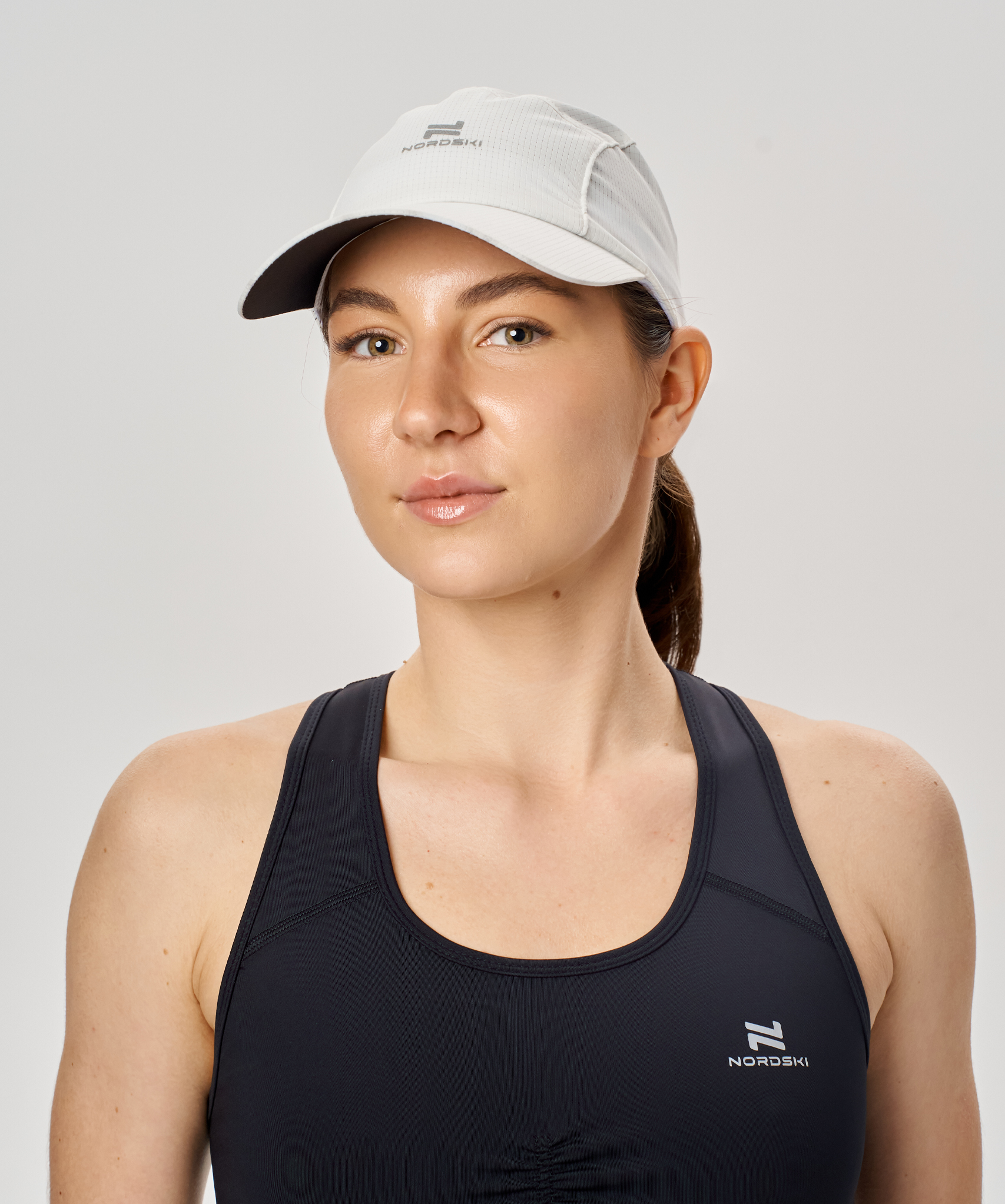 Спортивная кепка Nordski Run унисекс white-black