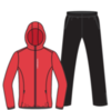Nordski Run Motion костюм для бега мужской Red-Black - 6
