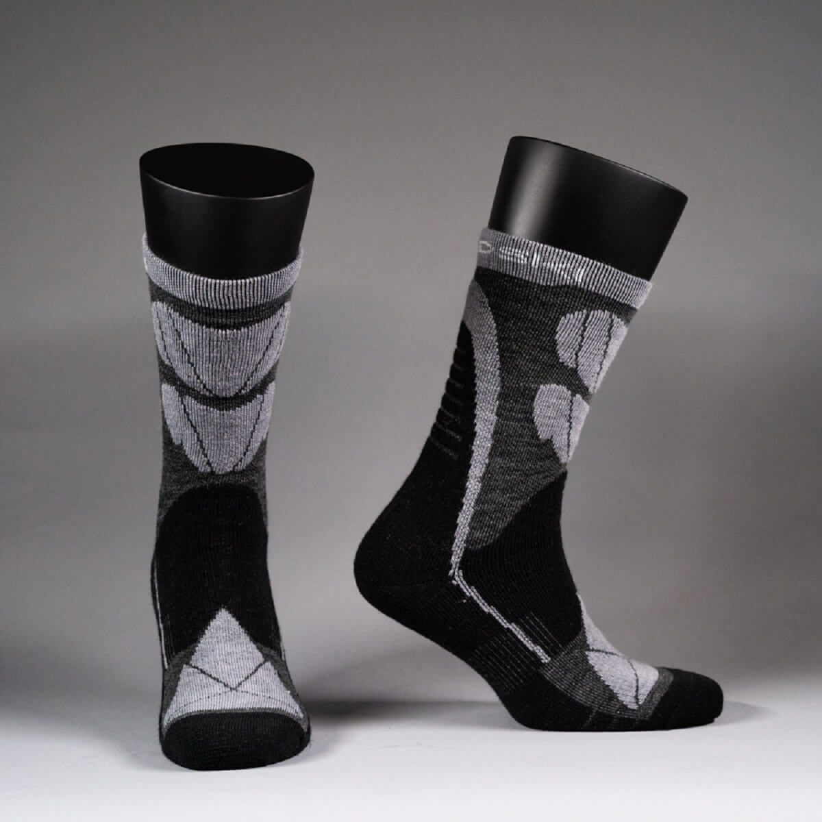 Nordski Jr Wool термоноски детские черные-серые