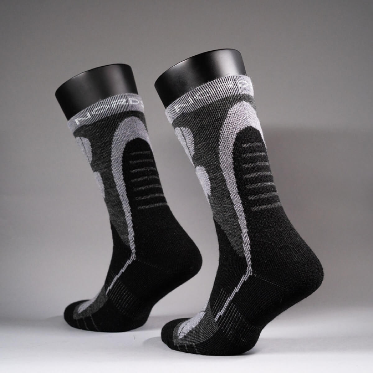Nordski Jr Wool термоноски детские черные-серые - 4