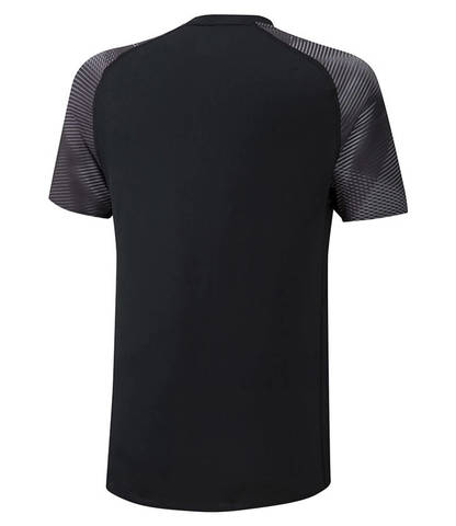 Mizuno Printed Tee беговая футболка мужская черная