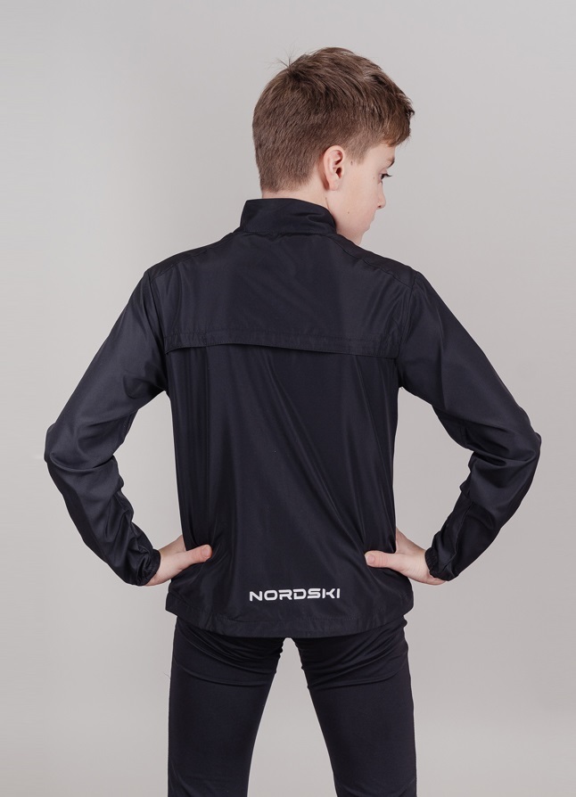Nordski Jr Motion Premium беговой костюм детский Black-Yellow - 3