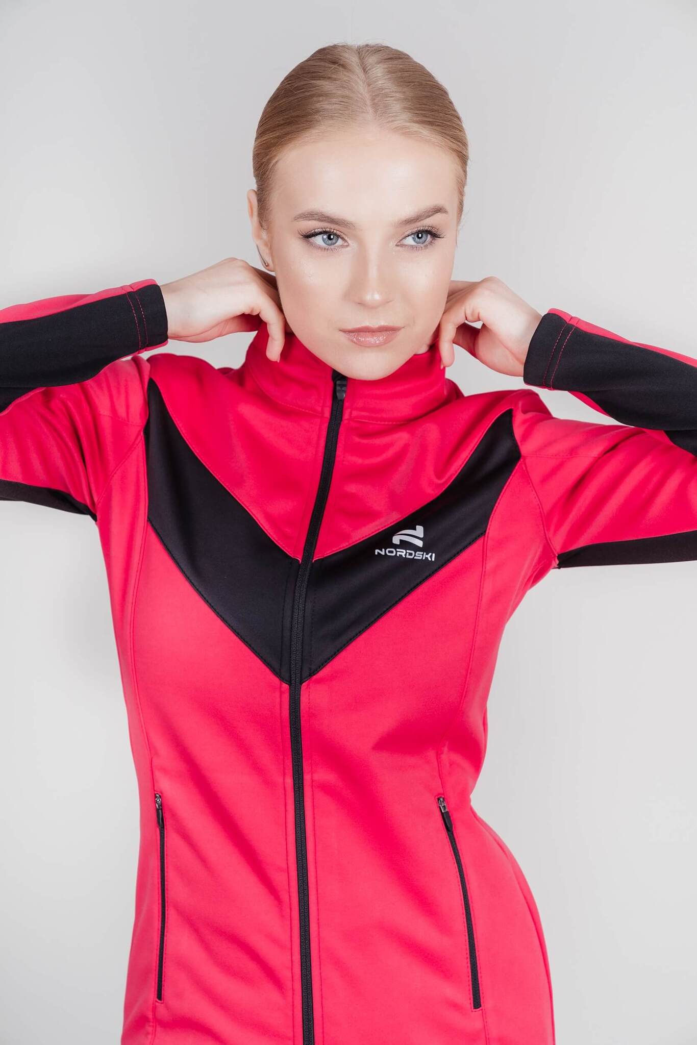 Женский утепленный разминочный костюм Nordski Base Premium pink - 6