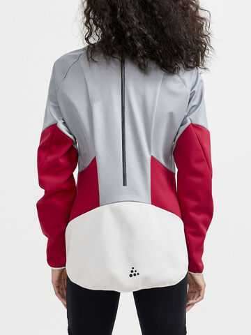Женская лыжная куртка Craft Glide XC серая-красная