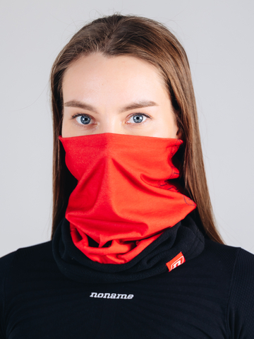 Гибридный флисовый бафф Noname Fleece Neckwarmer black-red