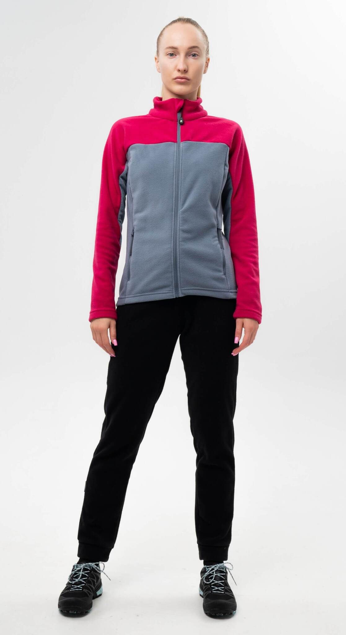Женская флисовая толстовка Nordski Fleece berry-grey - 7