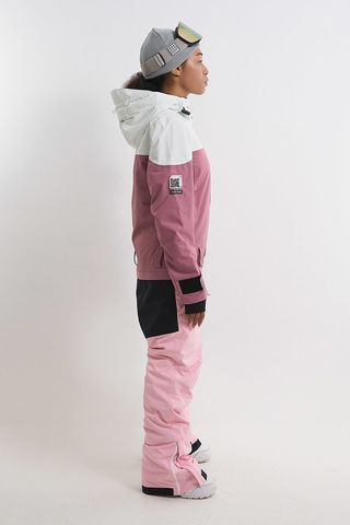 Cool Zone VIBE комбинезон для сноуборда женский белый-розовый