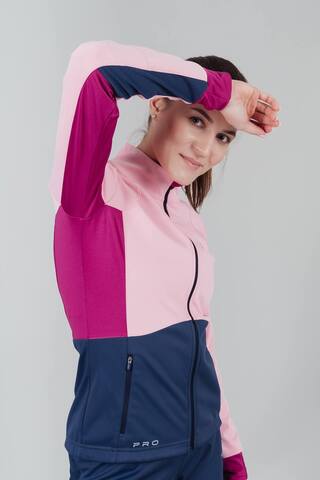 Женская тренировочная лыжная куртка Nordski Pro candy pink
