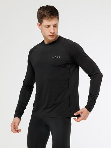 Мужской лонгслив для тренировок Moax Run Lite черный