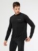Мужской лонгслив для тренировок Moax Run Lite черный - 2