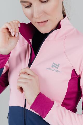 Женская тренировочная лыжная куртка Nordski Pro candy pink