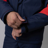 Nordski Mount лыжная утепленная куртка мужская blue-red - 10