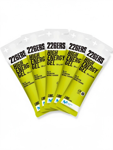 Набор высокоэнергетических гелей с кофеином 226ERS High Energy 76 г лайм