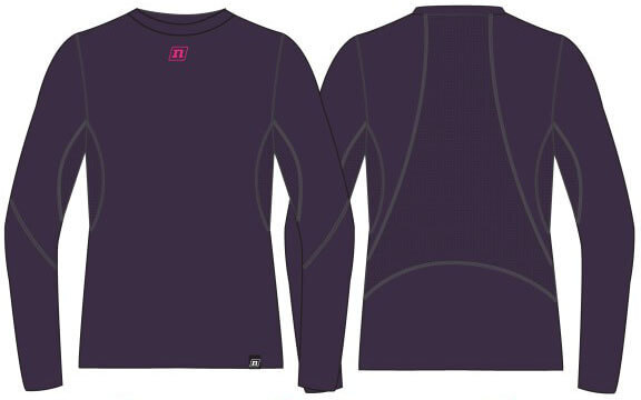 Женский комплект спортивного термобелья с ветрозащитой Noname Arctos WS 24  purple - 5