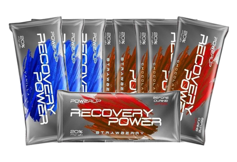 Набор протеиновых батончиков PowerUp Recovery Power земляника-шоколад-ваниль