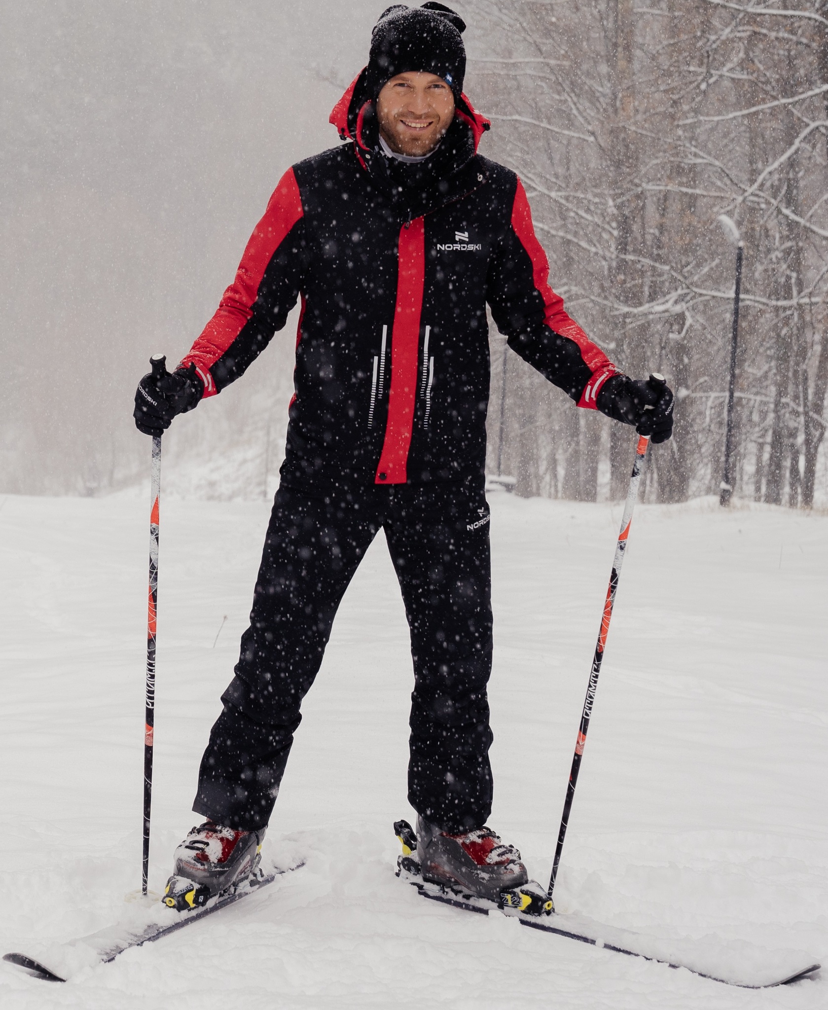 Nordski Extreme горнолыжная куртка мужская black-red - 10