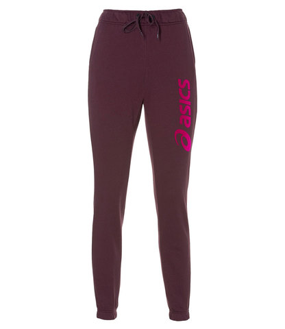 Asics Big Logo Sweat Pant спортивные брюки женские бордовые