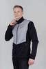 Мужская куртка для лыж и бега зимой Nordski Hybrid pearl black-grey - 1