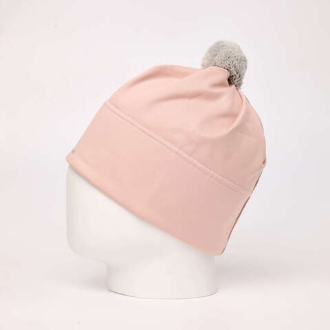 Тренировочная шапка с помпоном Nordski Train soft pink