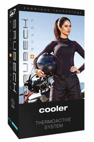 Brubeck Motor Cooler терморубашка женская черная-амарант