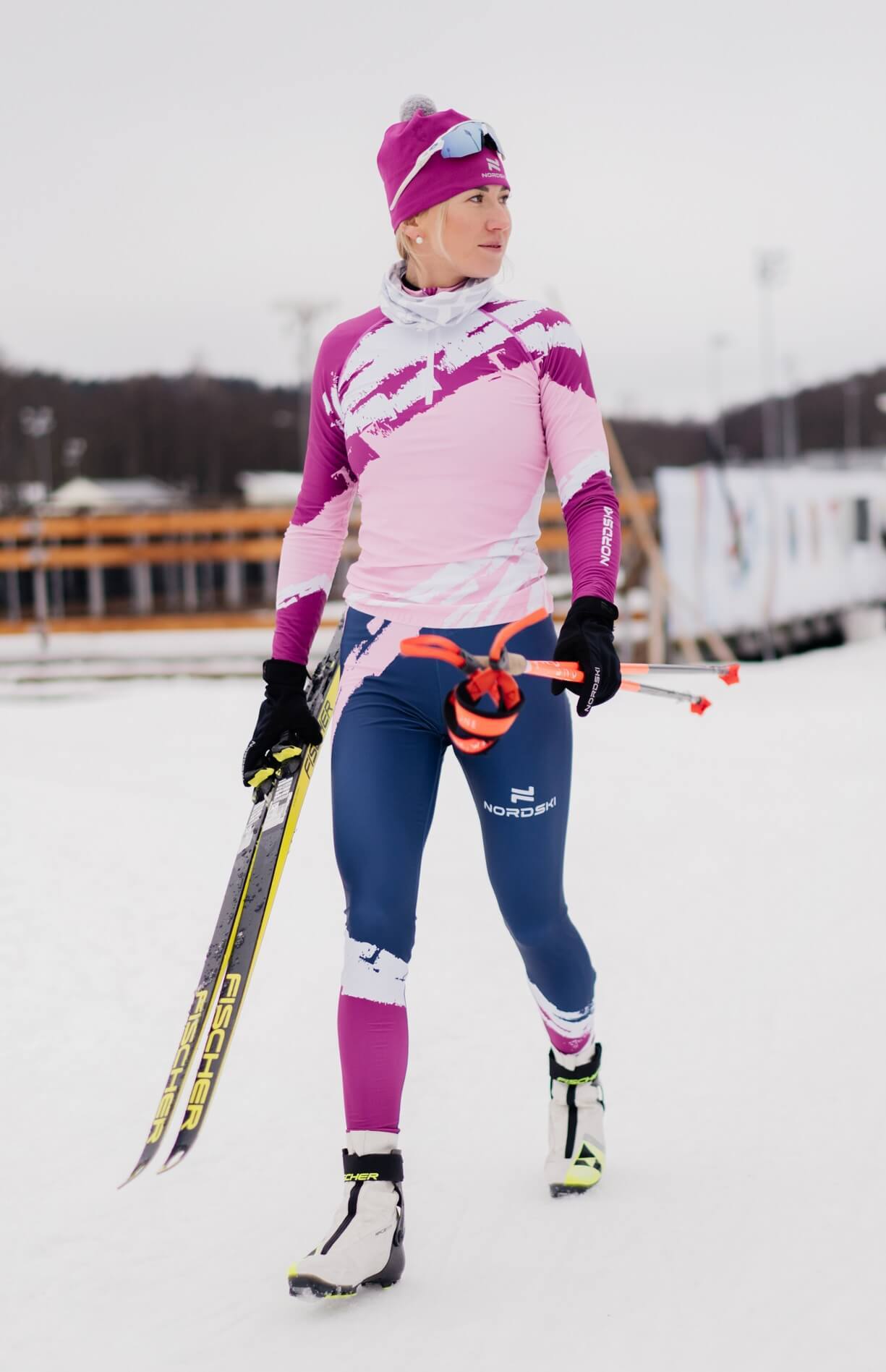 Женский лыжный гоночный костюм Nordski Premium candy pink - 3