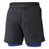 Mizuno Er 7.5 2 In 1 Short шорты для бега мужские черные-синие - 2