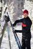 Мужская лыжная куртка Nordski Base black-red - 3
