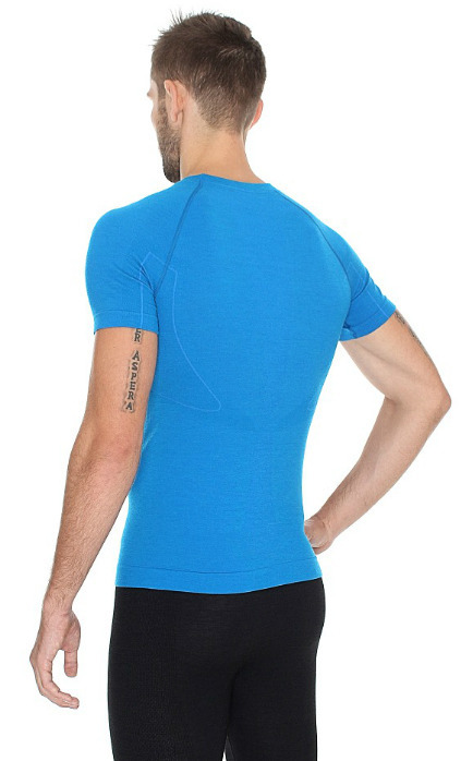 Термобелье мужское Brubeck Active Wool термофутболка голубая