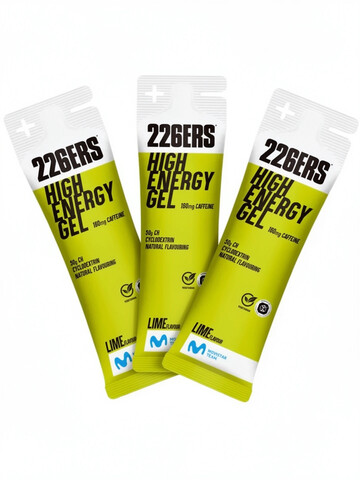 Набор высокоэнергетических гелей с кофеином 226ERS High Energy 76 г лайм