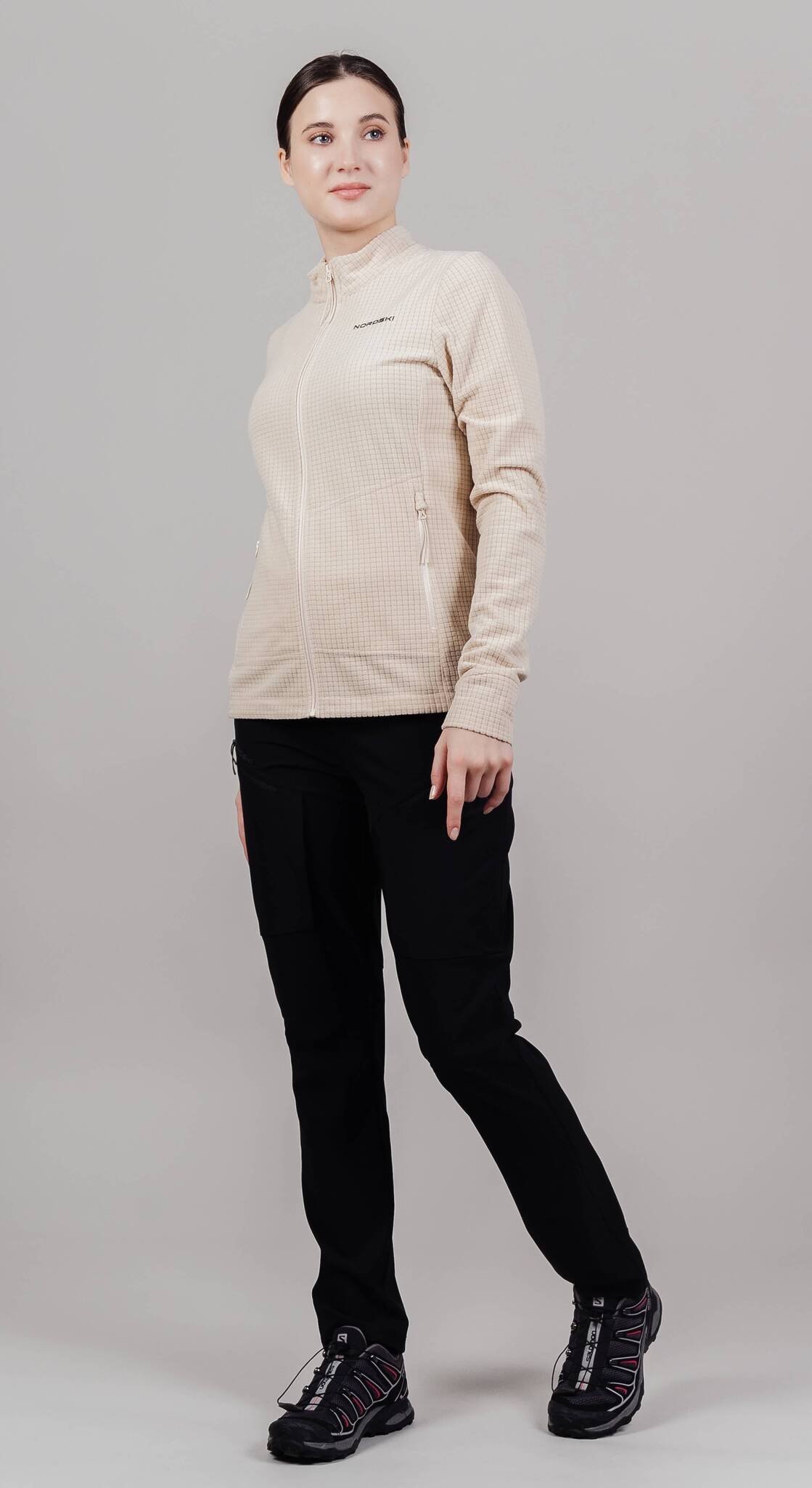 Женская спортивная толстовка Nordski SkyRaid beige - 6
