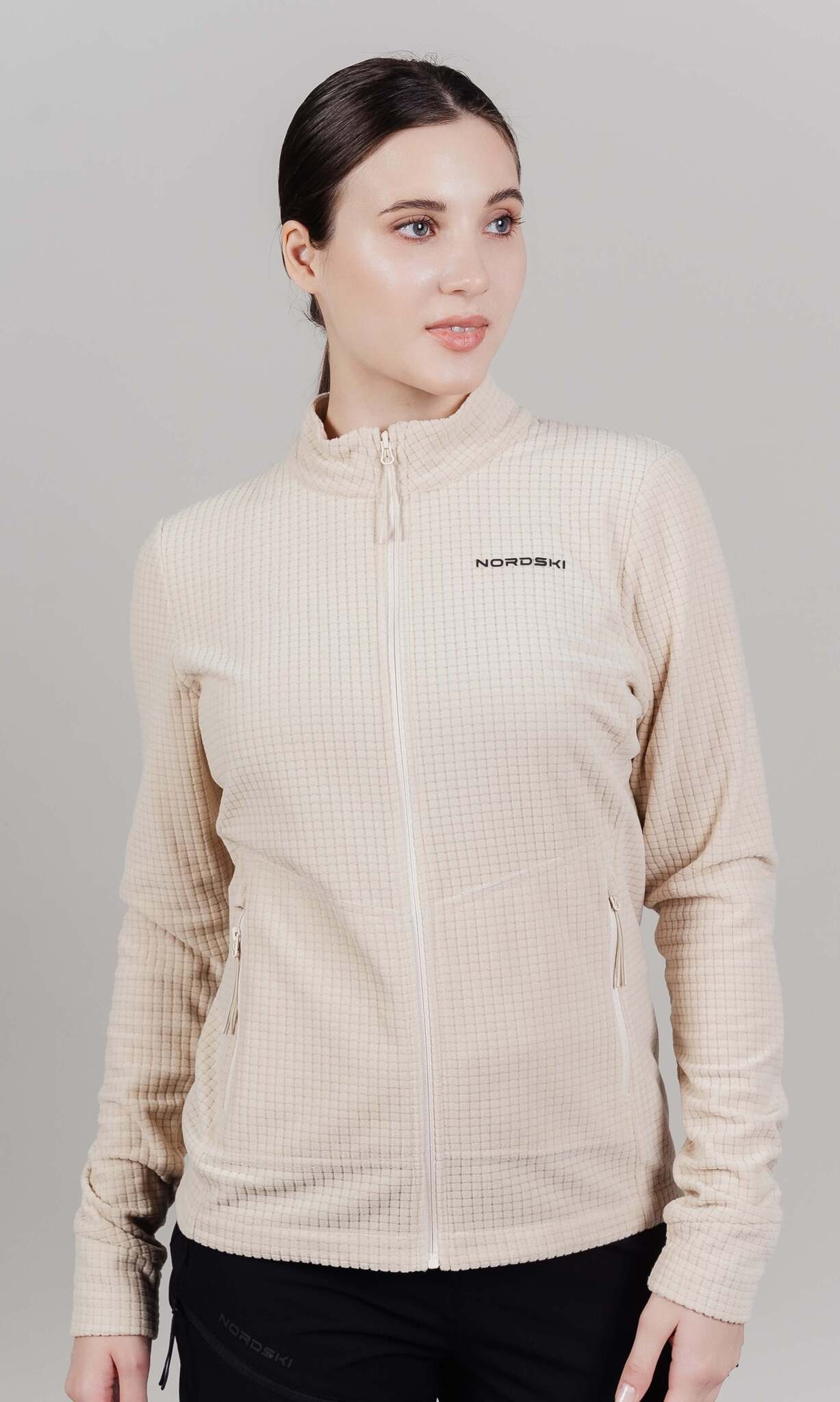 Женская спортивная толстовка Nordski SkyRaid beige