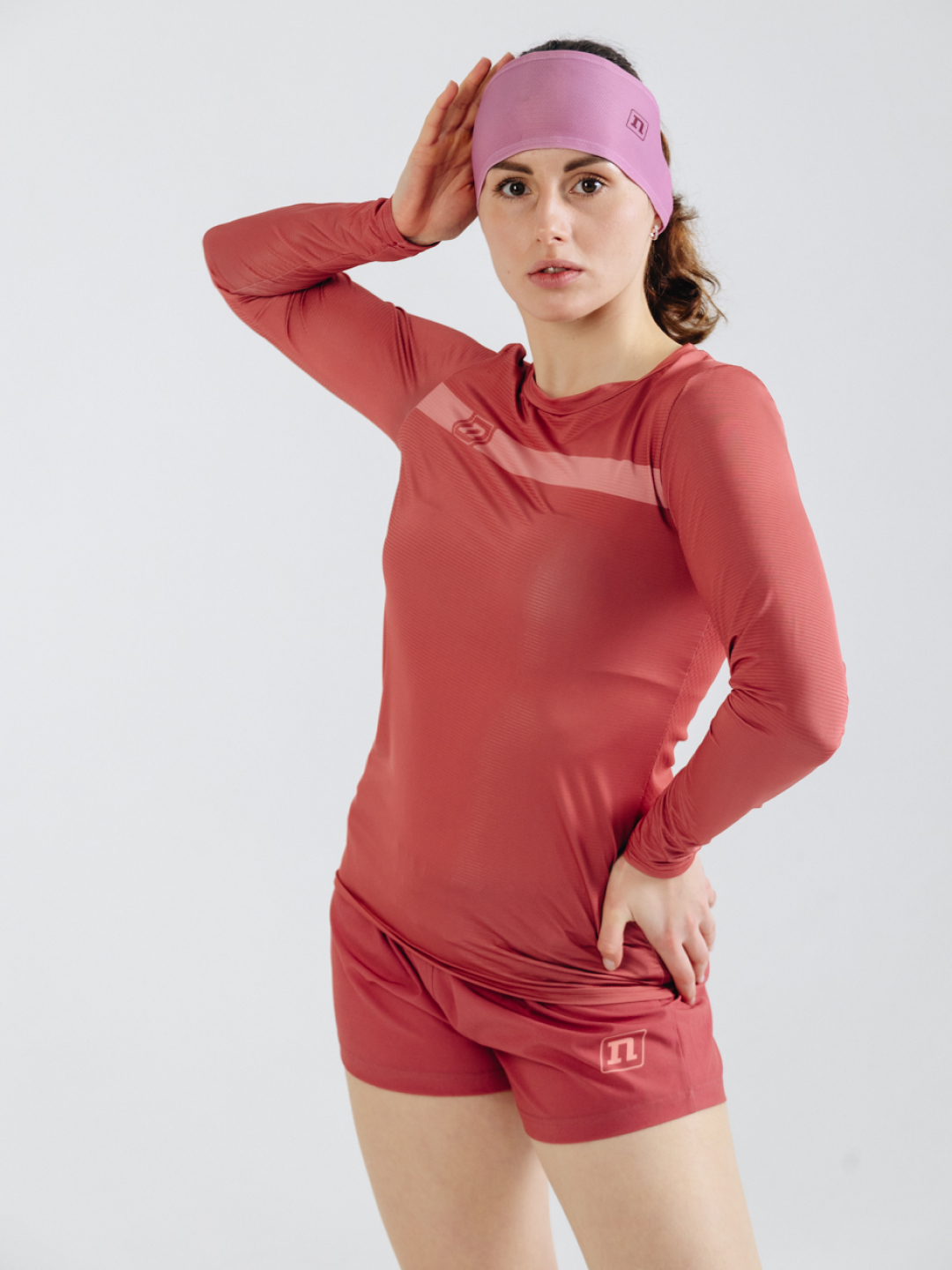 Женский тренировочный лонгслив Noname Miler LS WOS 25 barberry - 2