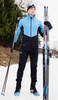 Мужской тренировочный лыжный костюм Nordski Pro light blue-black - 1