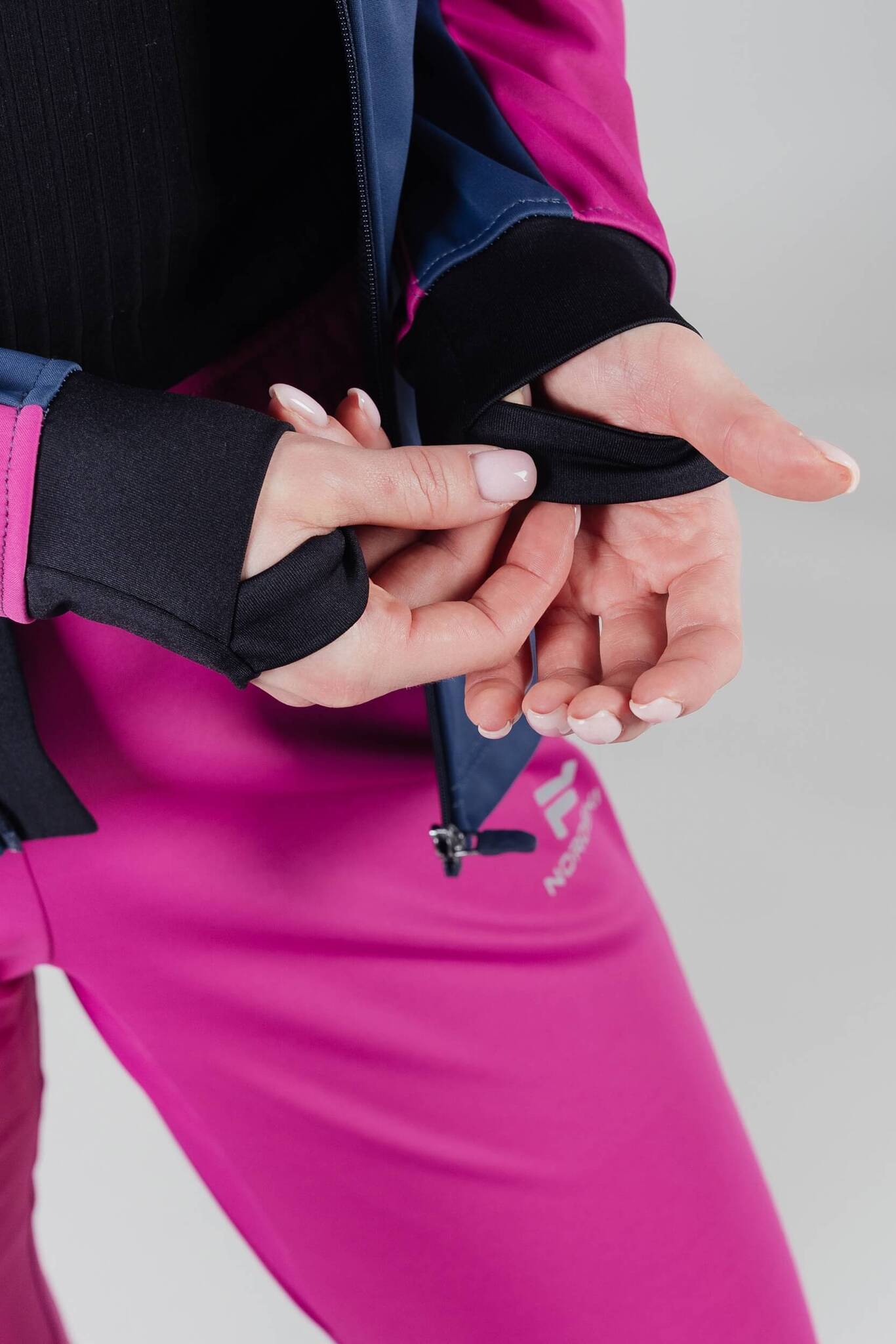 Женская тренировочная лыжная куртка Nordski Pro fuchsia-blue - 10