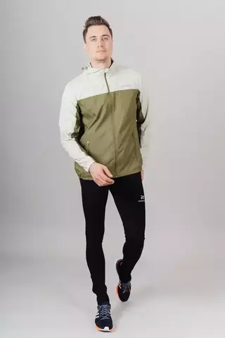 Мужской костюм для бега Nordski Rain Pro light green-olive