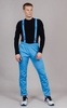 Мужские разминочные лыжные брюки Nordski Premium синие - 1