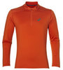 Asics Ess Winter 1/2 Zip мужская беговая рубашка оранжевая - 1