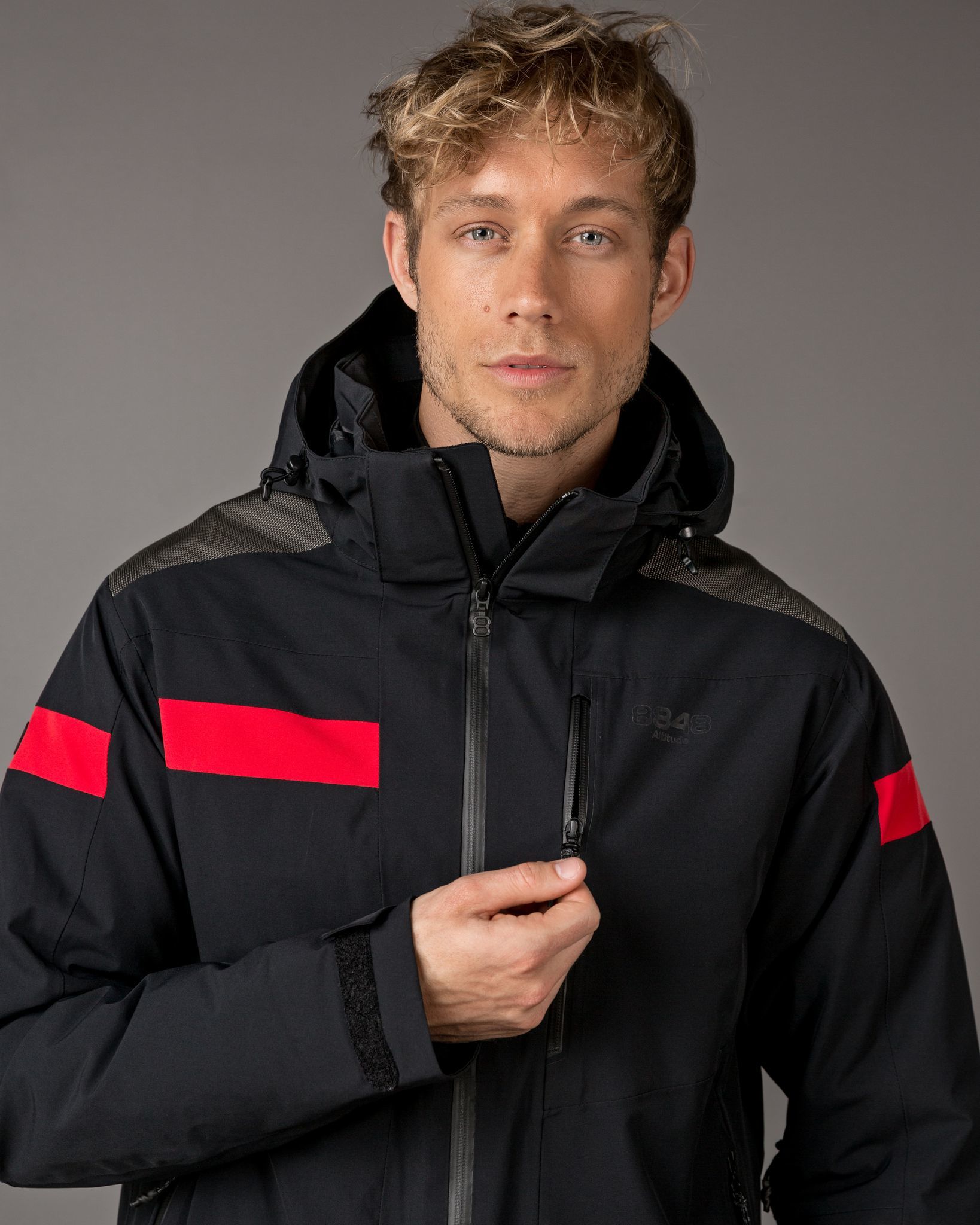 8848 Altitude Aston Rothorn горнолыжный костюм мужской black-red - 3