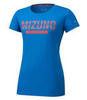 Mizuno Heritage 06 Tee футболка для бега женская синяя - 1