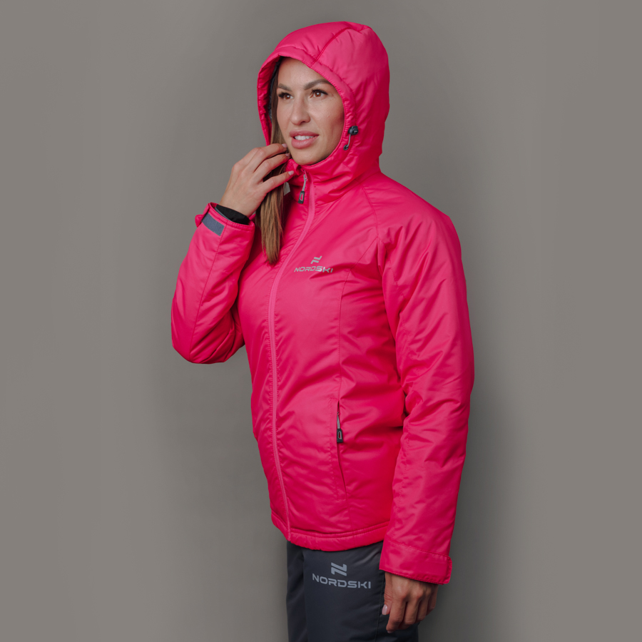 Nordski Motion женский прогулочный костюм raspberry-grey - 4