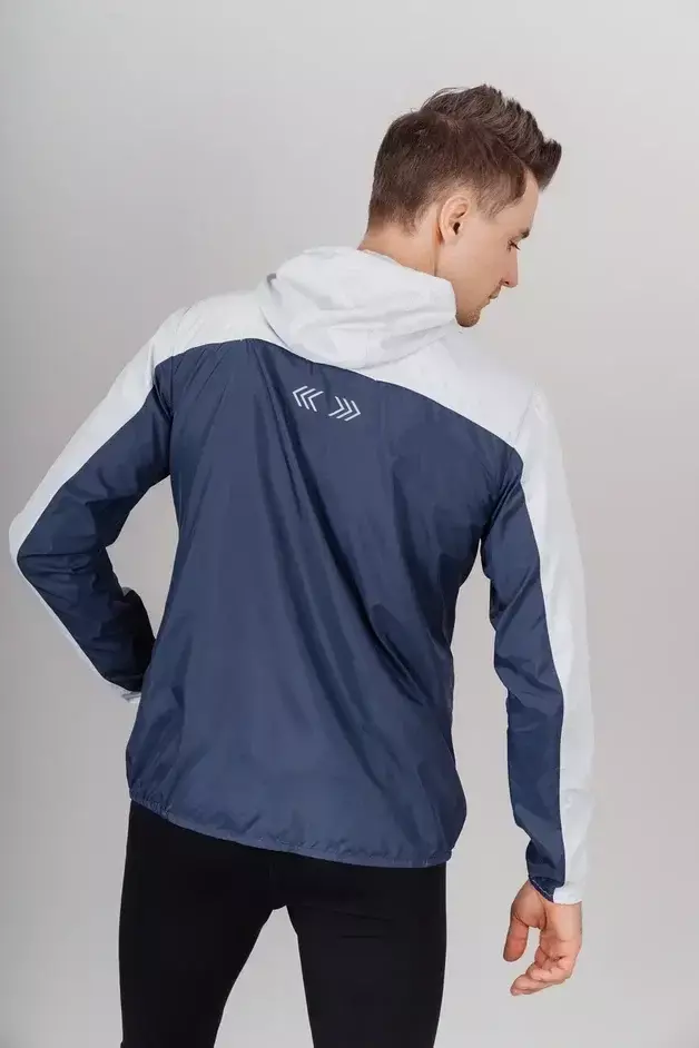 Мужской костюм для бега Nordski Rain Pro gray-navy - 3