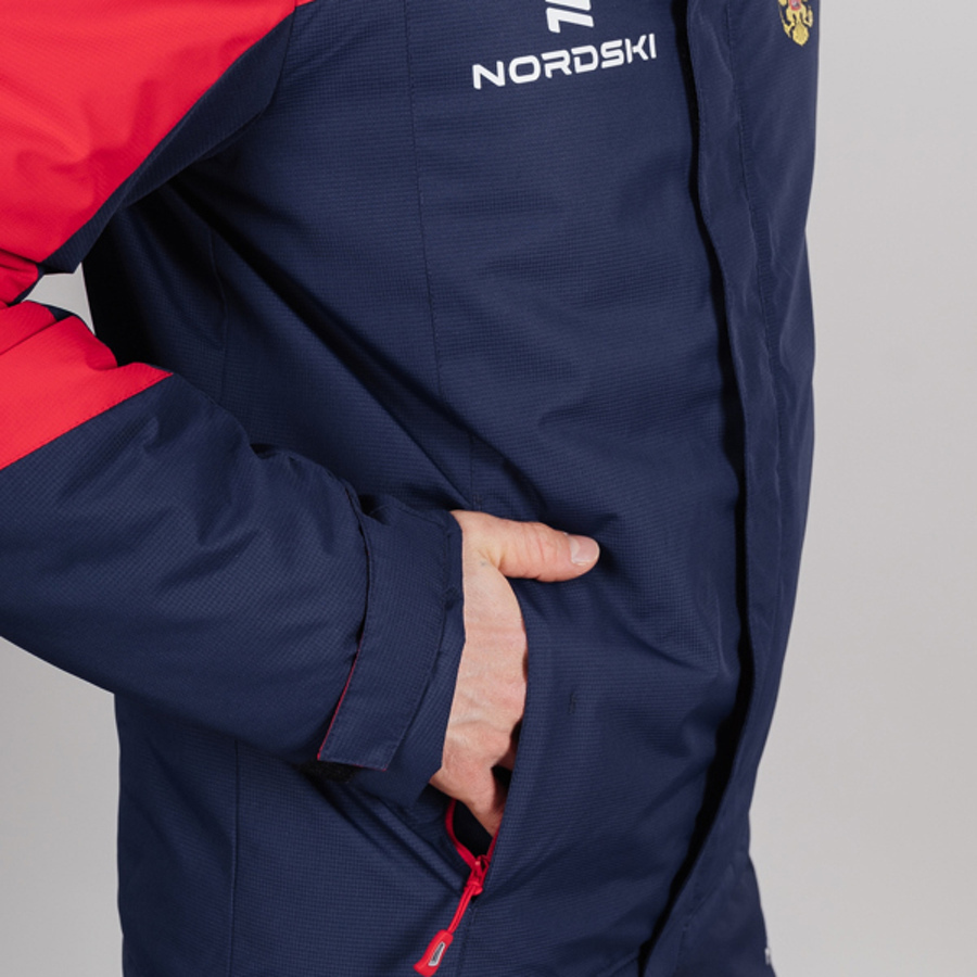 Nordski Mount зимний лыжный костюм мужской blue-red - 7