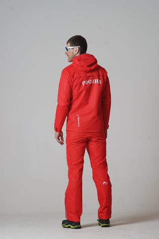 Nordski мужские ветрозащитные брюки red