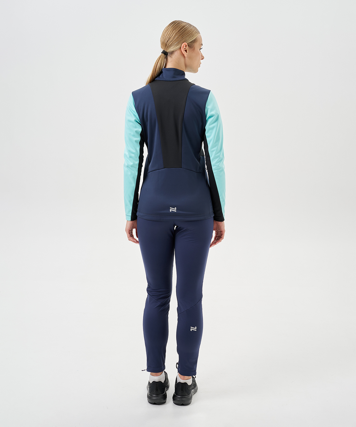 Женский тренировочный лыжный костюм Nordski Advance mint-blueberry - 4