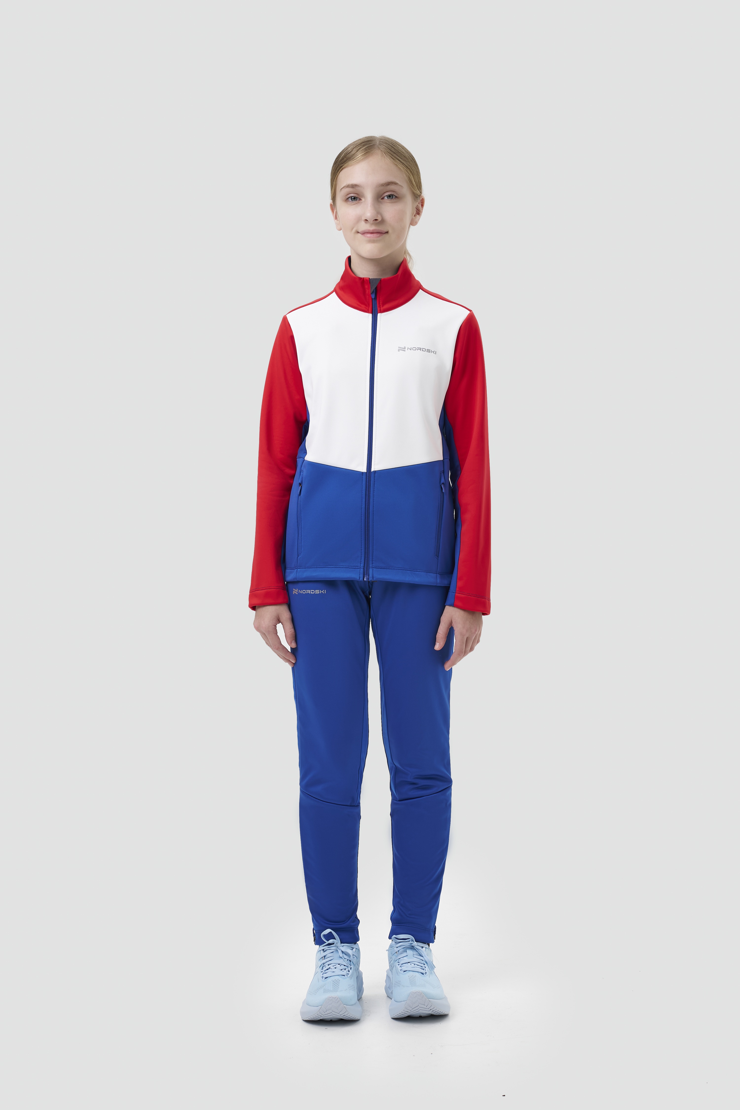 Детский тренировочный лыжный костюм Nordski Jr. Advance patriot