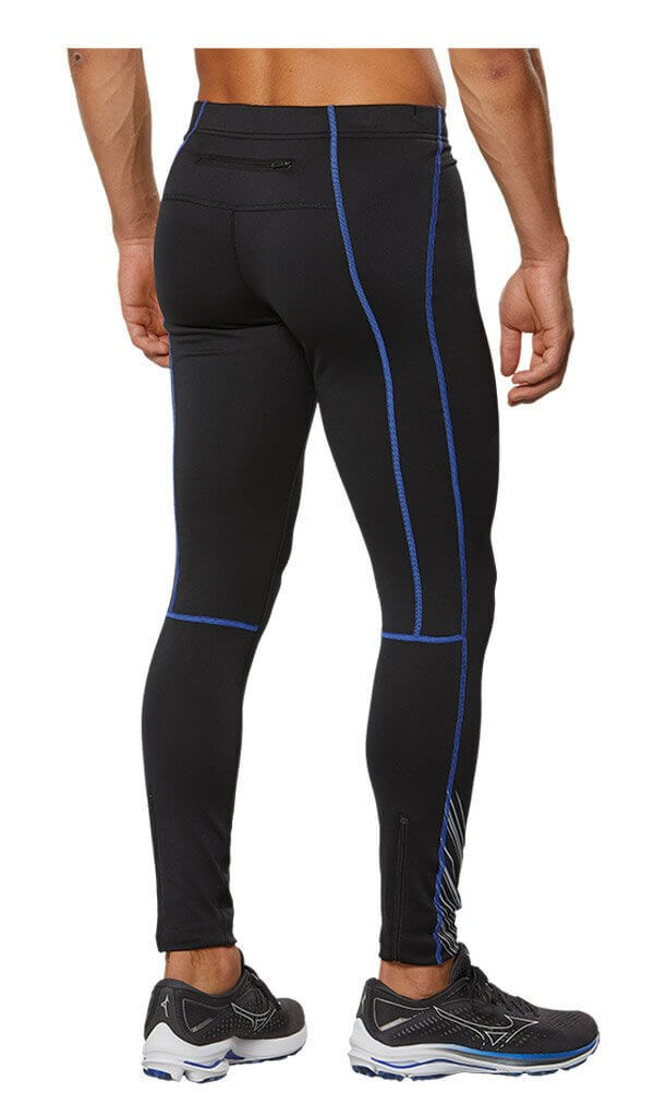 Mizuno Warmalite Tight утепленные беговые тайтсы мужские черные (Распродажа) - 4