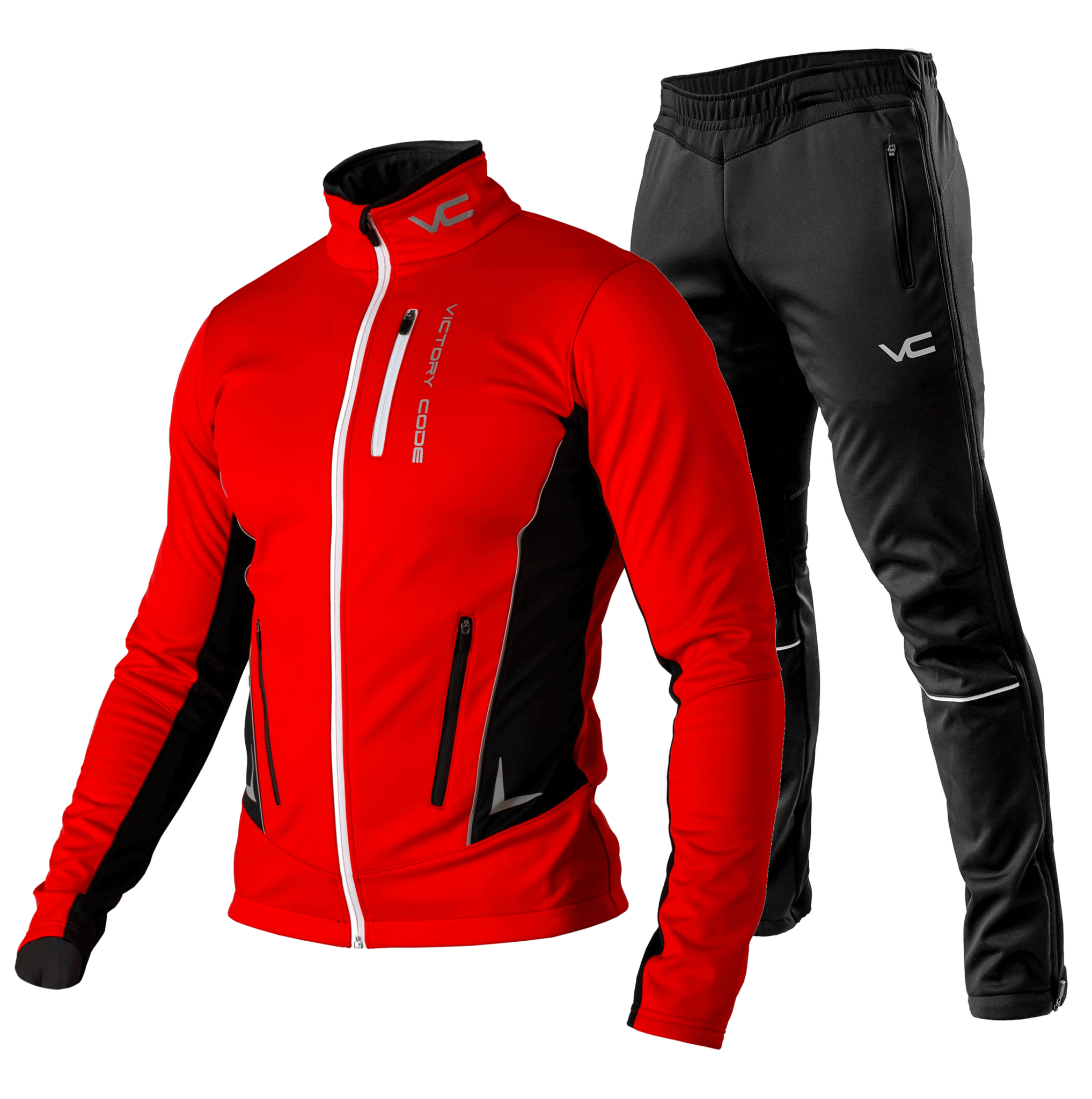 Victory Code Jr Speed Up детский разминочный лыжный костюм red