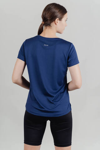 Женская спортивная футболка Nordski Run темно-синяя
